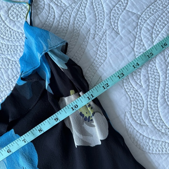 Vintage 90s Betsey Johnson Silk Floral Print Spaghetti Strap Maxi Dress - Picture 10 of 15